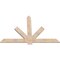 Ekena Millwork Kennewick Smooth Timber Gable Bracket, Douglas Fir, 72"W x 48"H x 1 1/2"D x 5 1/2"F, 16/12 Pitch GBW072X48X0206KEN00SDF - alternate 3